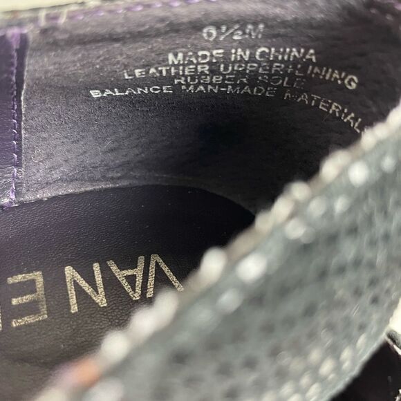 Vaneli Black Leather Shoes Size 6.5 - Picture 8 of 8